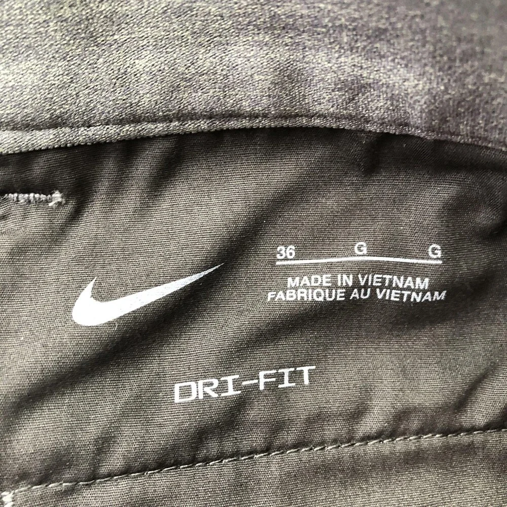Nike Shorts Mens 36 Gray Golf Dri-FIT 10 Inch Athletic Quick Dry Pockets